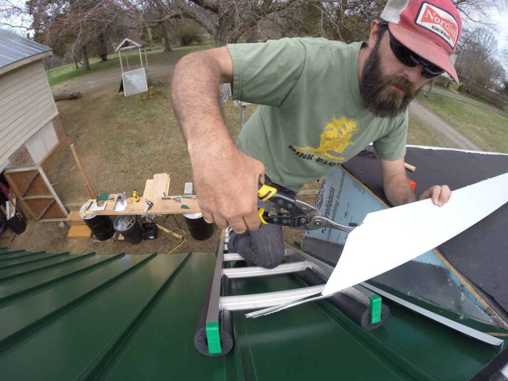 roofing a tiny house