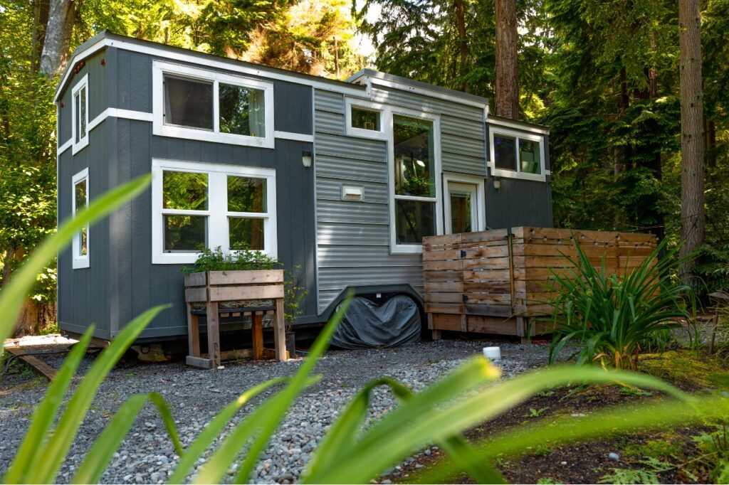 love their tiny house _ water leak _ exterior