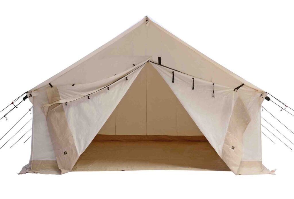 Semi-Permanent Tent Setup  Wall tent, Tent living, Canvas wall tent