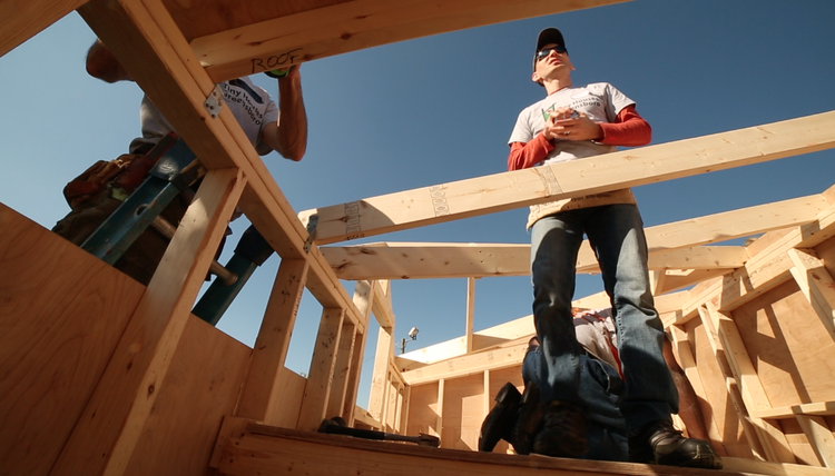 Tiny House Greensboro'scommunity build day