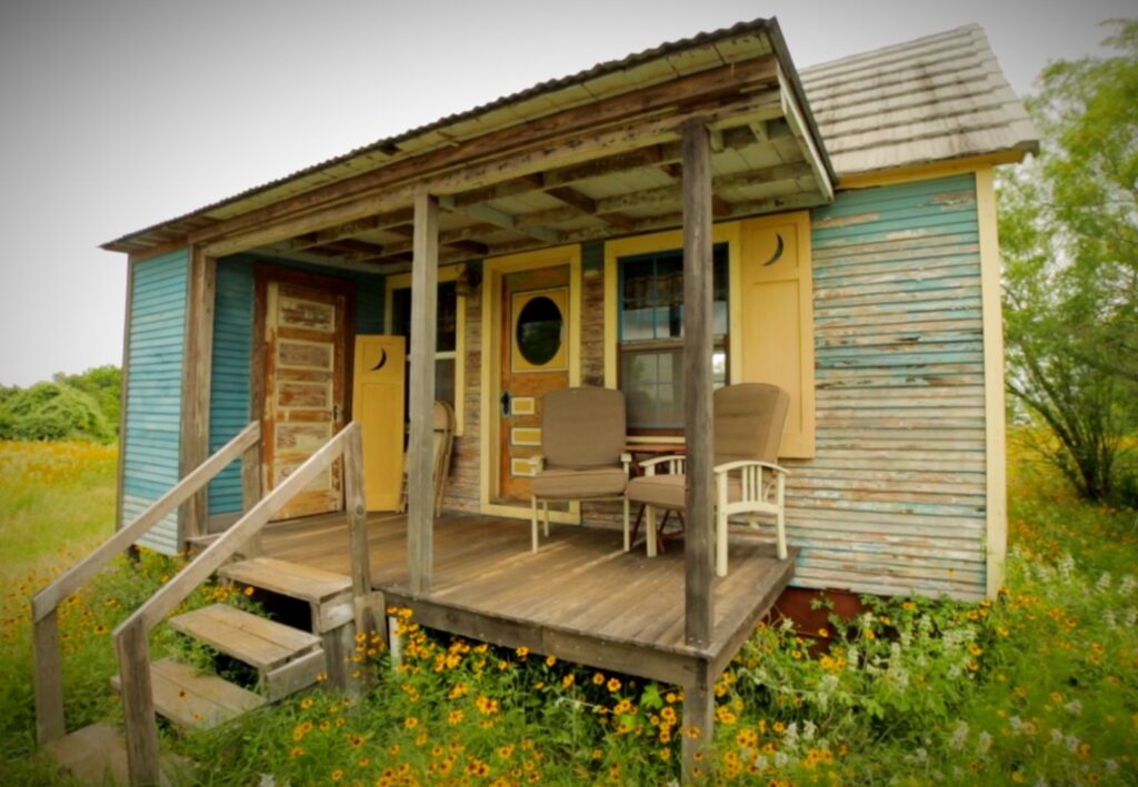 tiny houses built with salvaged materials