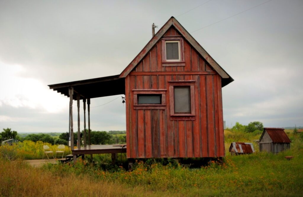 tiny houses built with salvaged materials