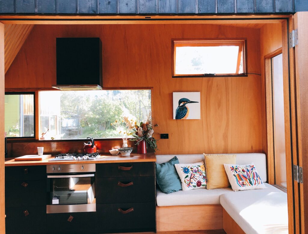 minimalist-themed tiny home