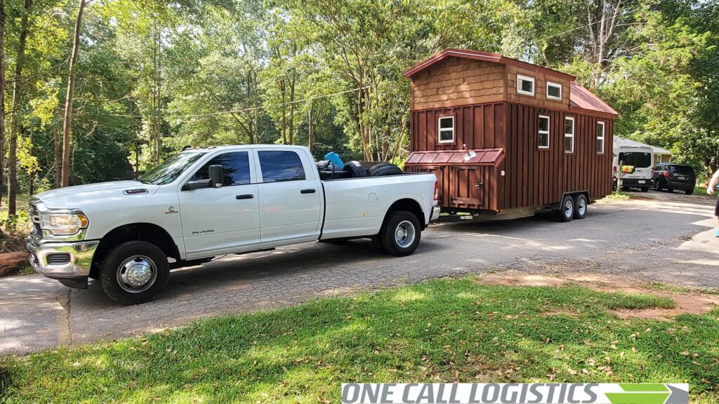 professional tiny house hauling_one call logistics_tiny house towing