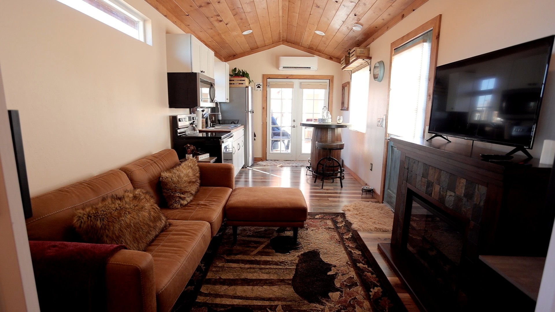 Tiny House Expedition - Her Two Tiny Houses Connected by a Deck