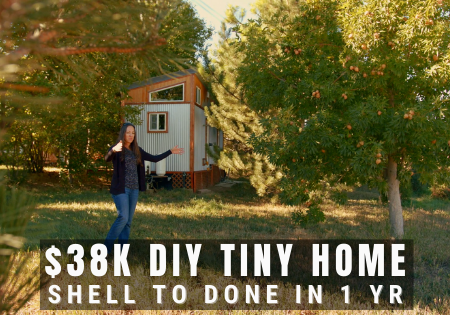 $38 DIY tiny house_solo woman tiny house