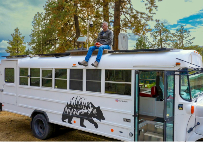 He built a $35k Tech-Filled Tiny Home Skoolie to live a full life_Blog Banner
