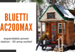 Off Grid Tiny House Power with Bluetti AC200Max_
