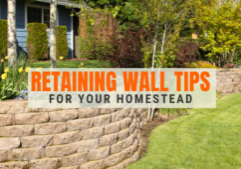 building a retaining wall tips
