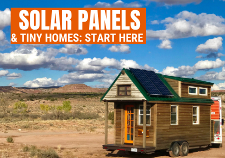solar panels and tiny homes