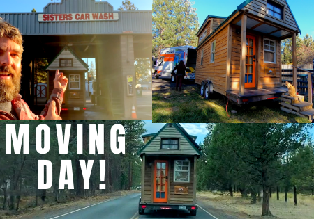 tiny house moving day tiny house moving day