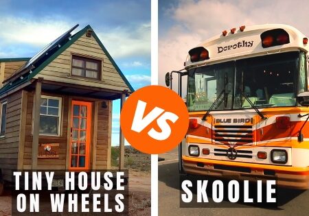 tiny house on wheels vs skoolie